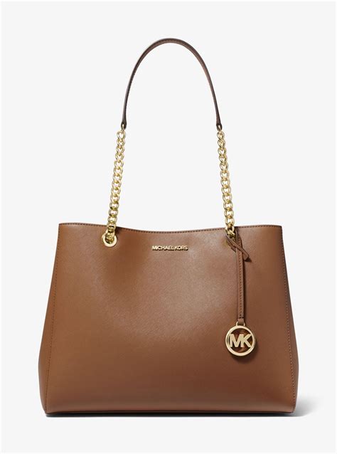 michael kors saffiano shoulder bag.